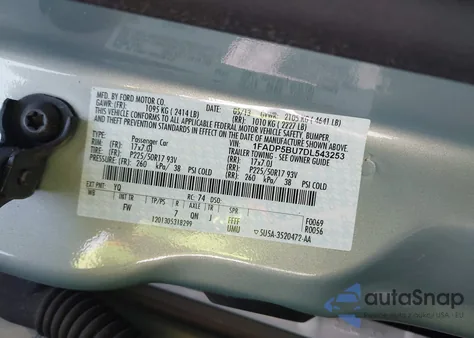 2013 Ford C-Max Hybrid Sel из США, поврежденный, VIN 1FADP5BU7DL543253